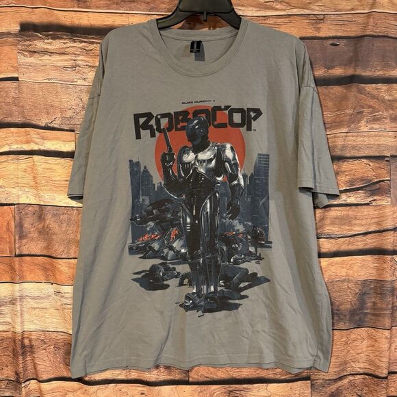 Robocop T-Shirt 2XL Gray Short Sleeve Alex Murphy Loot Crate Exclusive Movie Tee - Picture 1 of 7